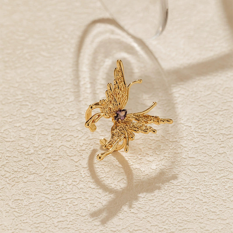 Enchanting Gold Butterfly Statement Ring