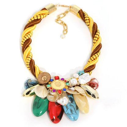 Bohemian Coastal Charm Statement Choker Necklace