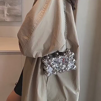 Acrylic all body ball designed clutch bag