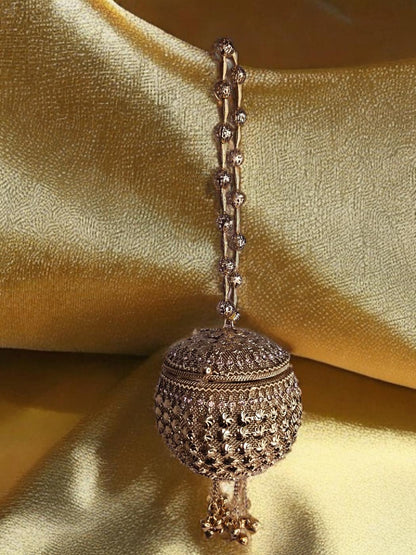 Small sized gold Noor Potli round