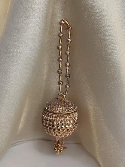 Small sized gold Noor Potli round